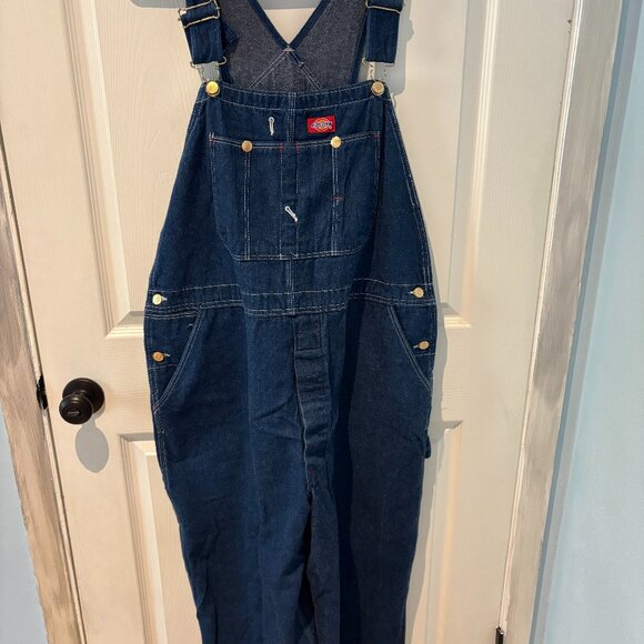 Dickies Dark Denim Overalls - Picture 1 of 5